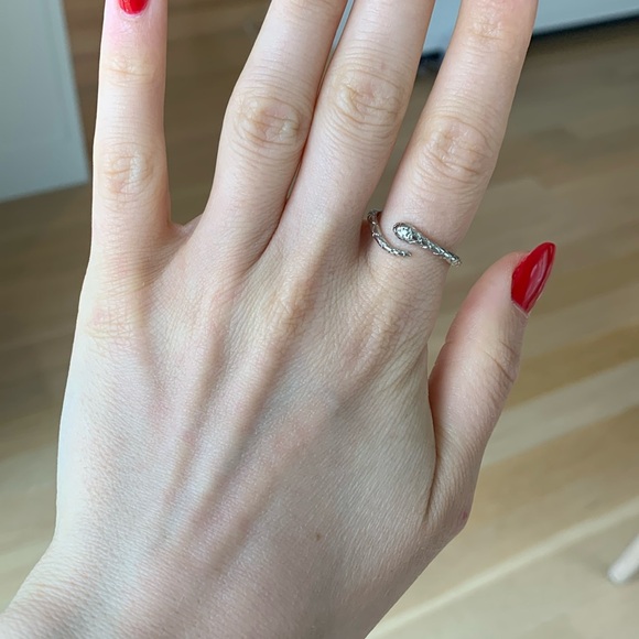 marley and me Jewelry - sterling silver onyx snake ring